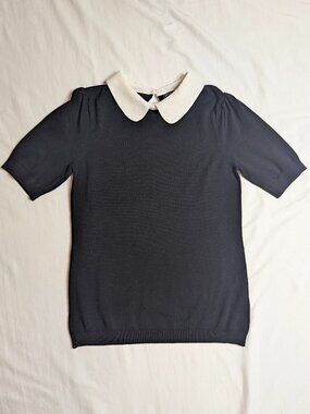 Adrianna Papell Women's Black Sweater Shirt, Size Small, NWT